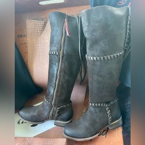 New Freebird Brown Suede Rascal Boot Size 8